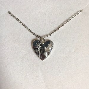Silver heart necklace